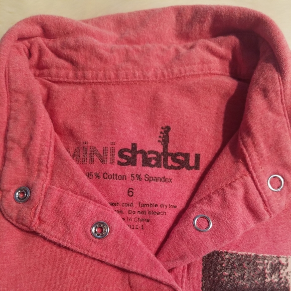 Mini Shiatsu Set of 2 Long Sleeved Fun Shirts sz6 - Picture 6 of 13